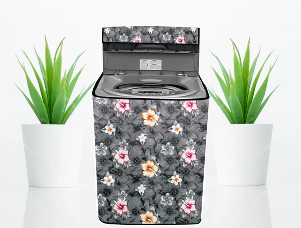 Grey_Floral_Top_Load_Washing_Machine_Cover