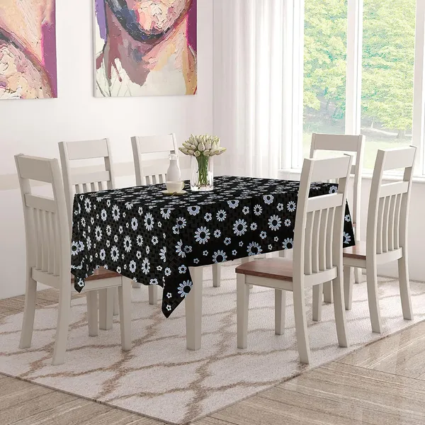 Black_Polyester_Black_Floral_Print_4-Seater_Dining_Table_Cover_Pack_of_2