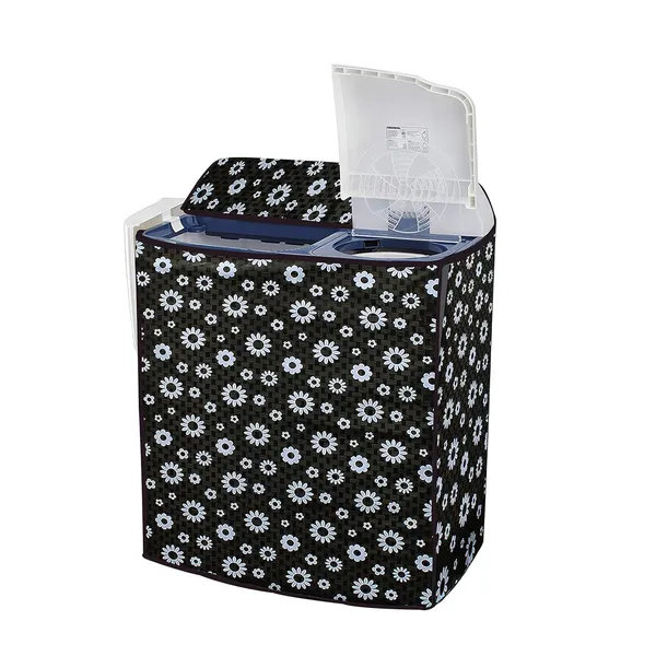 Black_Polyester_Black_Floral_Print_Semi-Automatic_Washing_Machine_Cover