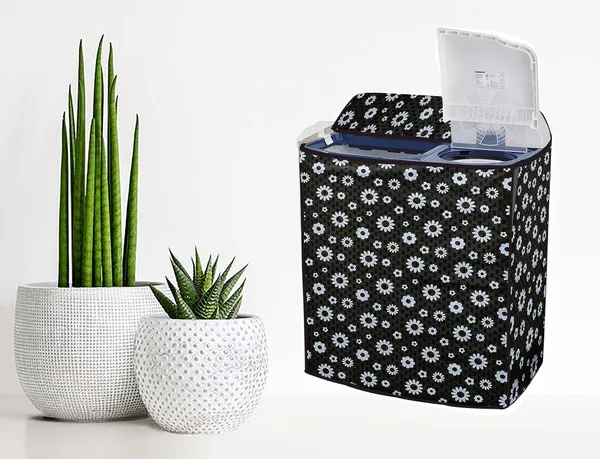 Black_Polyester_Black_Floral_Print_Semi-Automatic_Washing_Machine_Cover