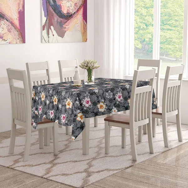 Dark_Grey_Floral_4-Seater_Tablecloth