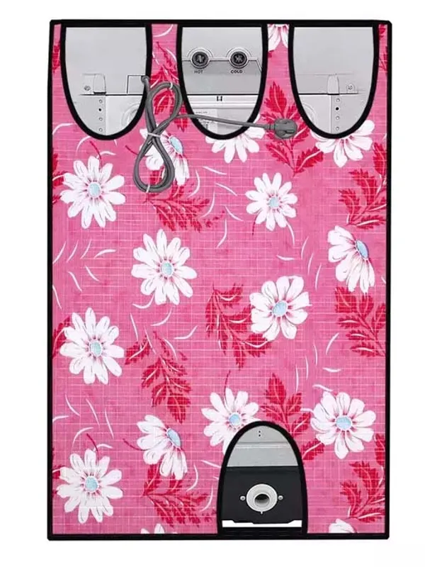 Maroon_/_Pink_Floral_Patti_PVC_Front_Load_Washing_Machine_Cover