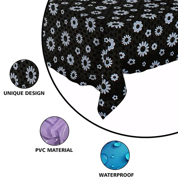 Black_Polyester_Black_Floral_Print_4-Seater_Dining_Table_Cover_Pack_of_2
