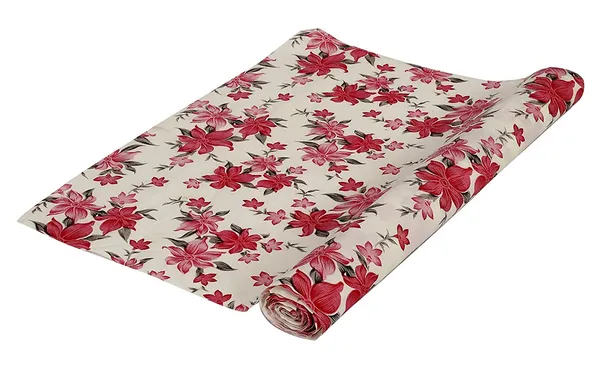 White_&_Pink_Floral_Decorative_Shelf_Roll