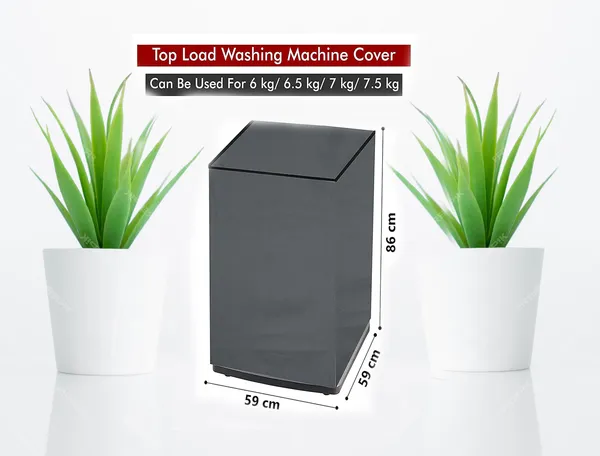 Dark_Grey_Plain_Top_Load_Washing_Machine_Cover