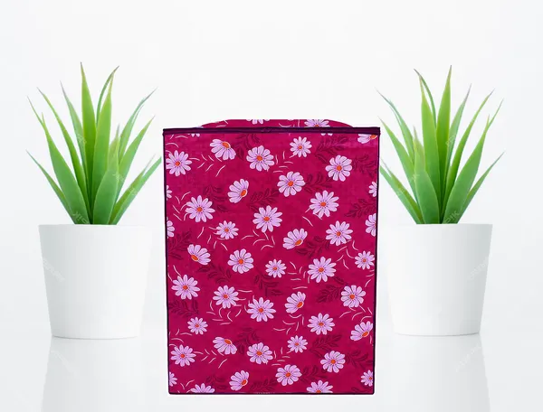 Pink_Floral_Semi-Automatic_Washing_Machine_Cover