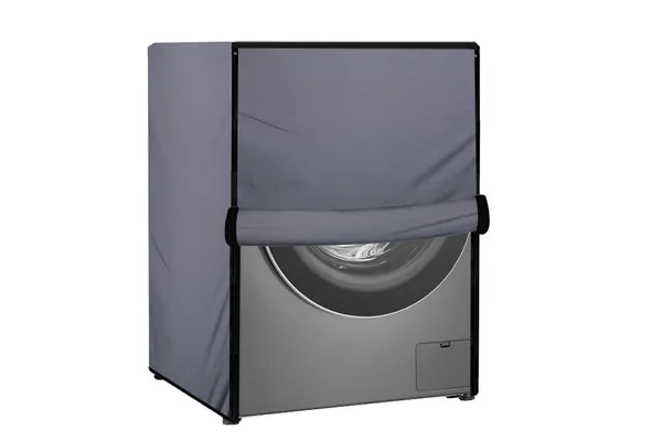 Grey_Plain_Front_Load_Washing_Machine_Cover