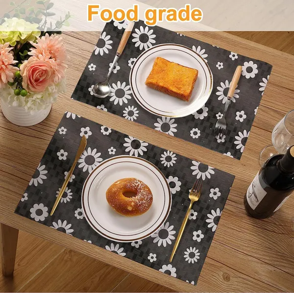 Black_Polyester_Non-Slip_Black_Floral_Print_Drawer_Shelf_Liner_Roll_Pack_of_2