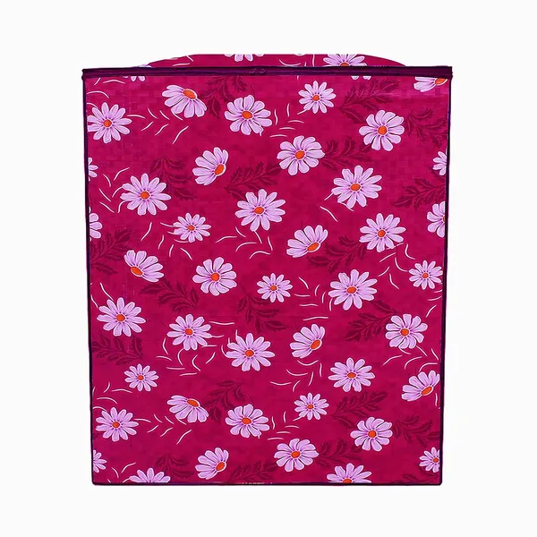 Pink_Floral_Semi-Automatic_Washing_Machine_Cover