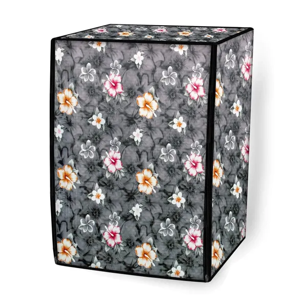 Grey_Floral_Front_Load_Washing_Machine_Cover