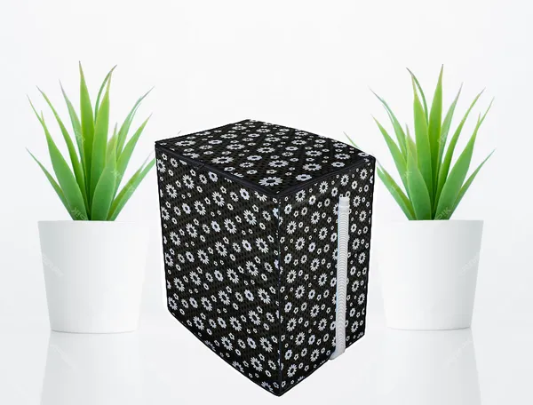 Black_Polyester_Black_Floral_Print_Semi-Automatic_Washing_Machine_Cover