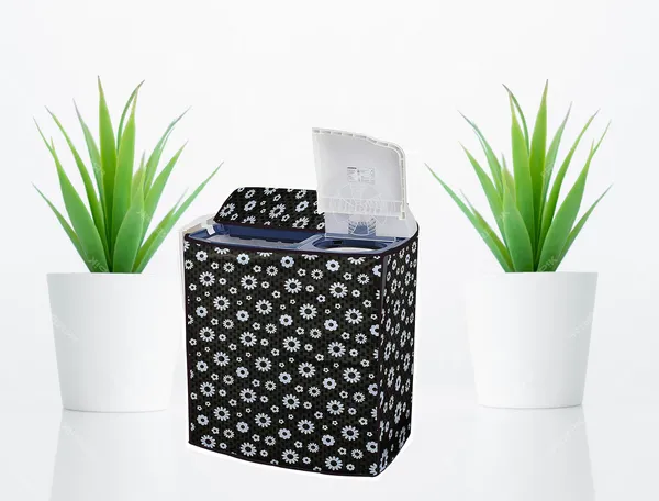 Black_Polyester_Black_Floral_Print_Semi-Automatic_Washing_Machine_Cover