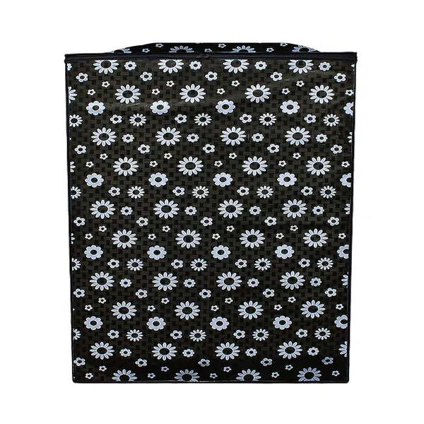 Black_Polyester_Black_Floral_Print_Semi-Automatic_Washing_Machine_Cover