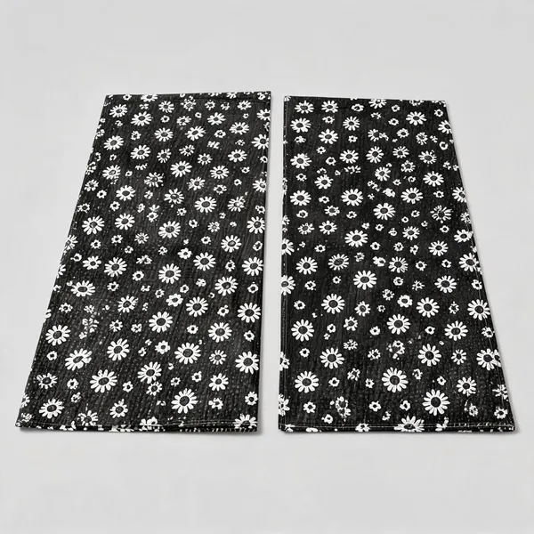 Black_Polyester_Black_Floral_Print_Kitchen_Shelf_Liner_Roll_Pack_of_2