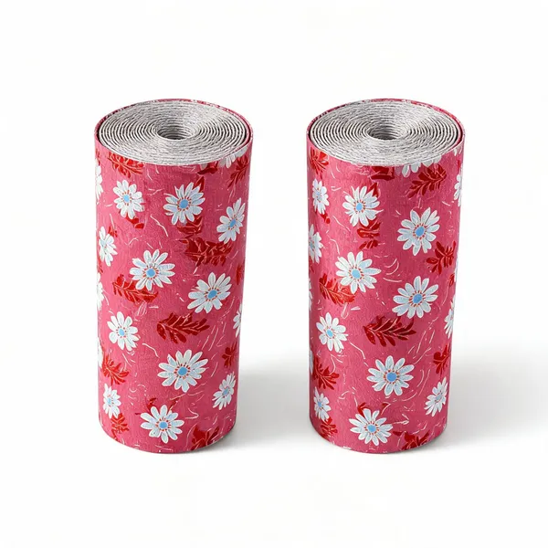 Pink_Polyester_Floral_Print_Pink_Non-Slip_Drawer_Shelf_Liner_Roll_Pack_of_2