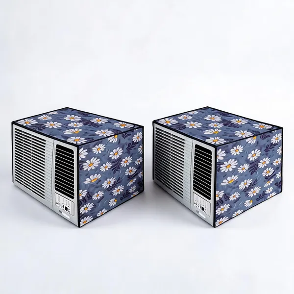 Blue_Polyester_Blue_Floral_Print_Window_Ac_Outdoor_Unit_Cover_Pack_of_2