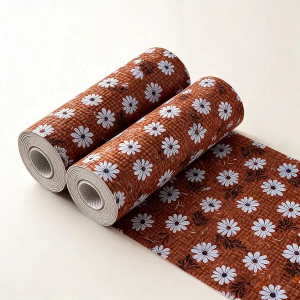 Pink_Polyester_Floral_Print_Pink_Cuttable_Drawer_Shelf_Liner_Roll_Pack_of_2
