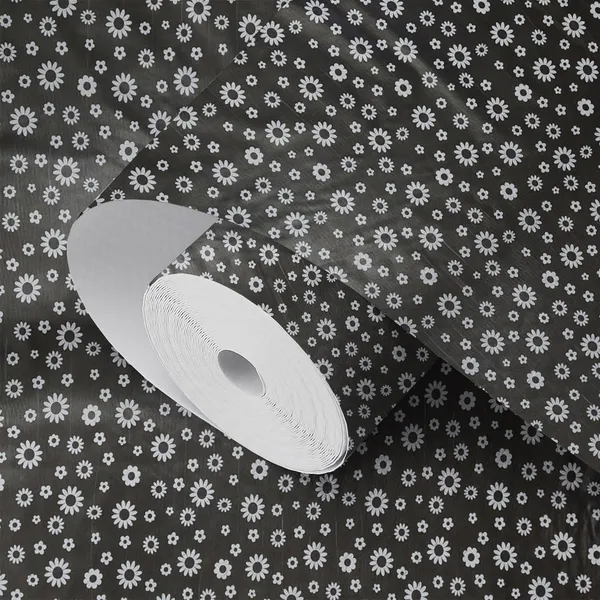 Black_Polyester_Black_Floral_Print_Kitchen_Shelf_Liner_Roll_Pack_of_2