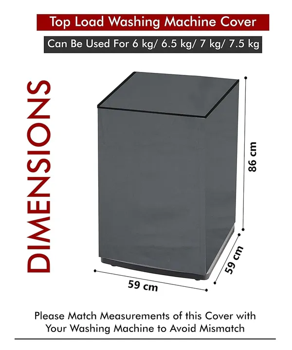 Dark_Grey_Plain_Top_Load_Washing_Machine_Cover