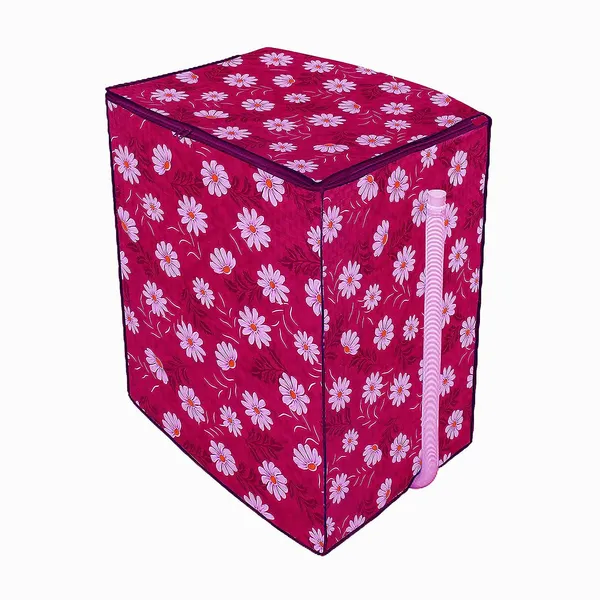 Pink_Floral_Semi-Automatic_Washing_Machine_Cover