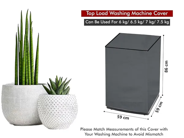 Dark_Grey_Plain_Top_Load_Washing_Machine_Cover