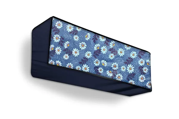 Blue_Floral_Split_AC_Indoor_Unit_Cover