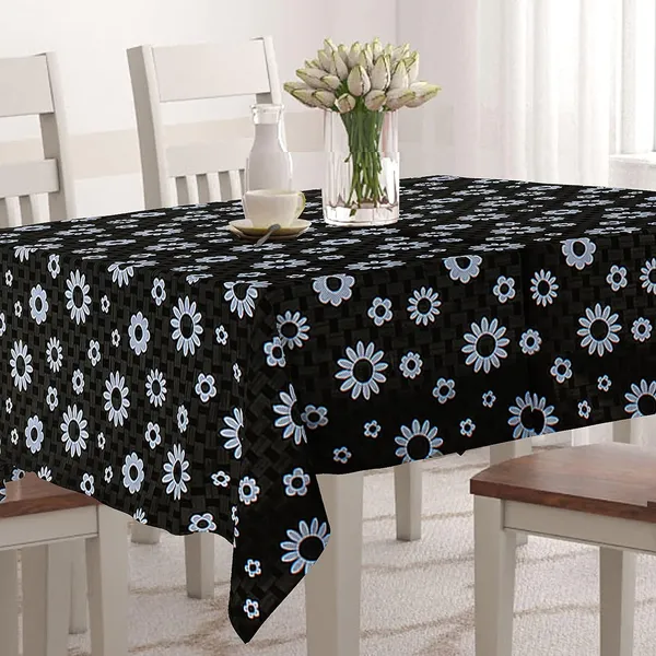 Black_Polyester_Black_Floral_Print_4-Seater_Dining_Table_Cover_Pack_of_2