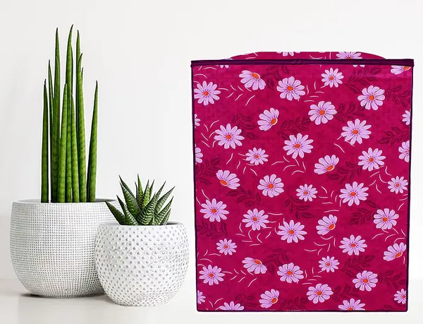 Pink_Floral_Semi-Automatic_Washing_Machine_Cover