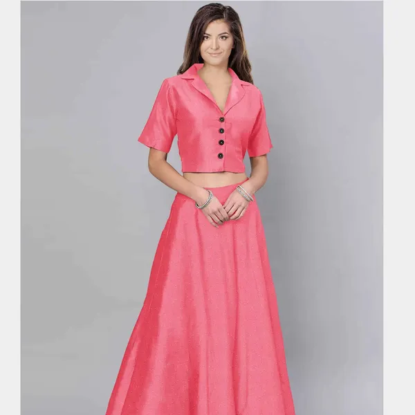 Salmon_Pink_Solid_Jacquard_Cotton_Fabric_48_Inches_Plain_Weave_Default_Title
