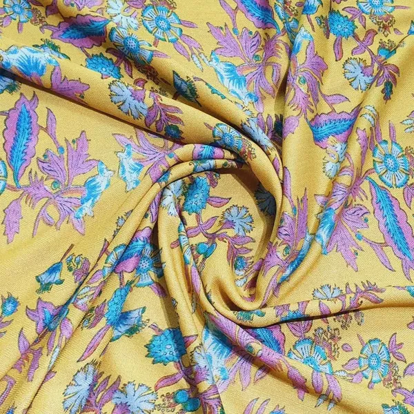 Mustard_Yellow_Floral_Print_Spun_Fabric_Default_Title