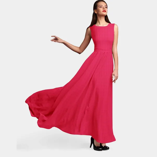 Solid_Red_Color_Plain_Georgette_Fabric_Default_Title