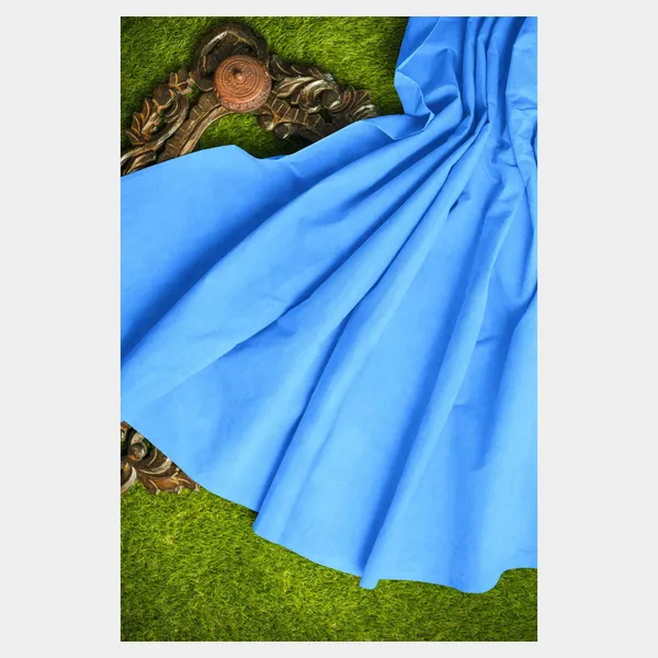Blue_Solid_Semi_Velvet_Fabric_Default_Title