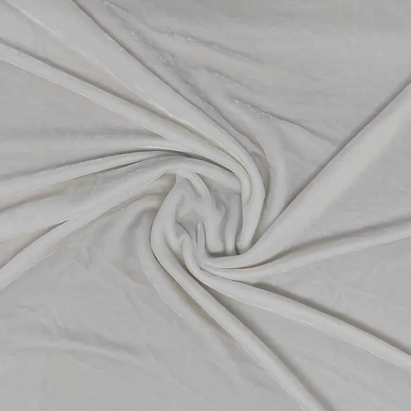 White_Solid_Semi_Velvet_Fabric_Default_Title