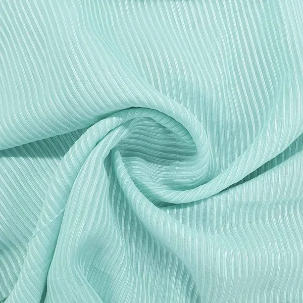 Aqua_Blue_Stripe_Semi_Orgenza_Fabric_Default_Title