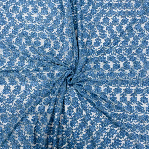 Aegean_Blue_Floral_Print_Crochet_Fabric_Default_Title
