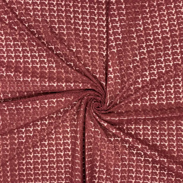 Cinnamon_Brown_Floral_Print_Crochet_Fabric_Default_Title