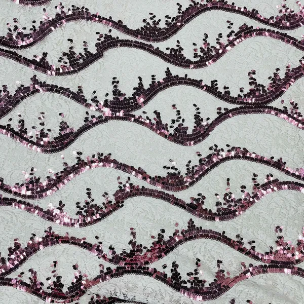 White_Pink_Lace_Sequins_Fabric_Default_Title