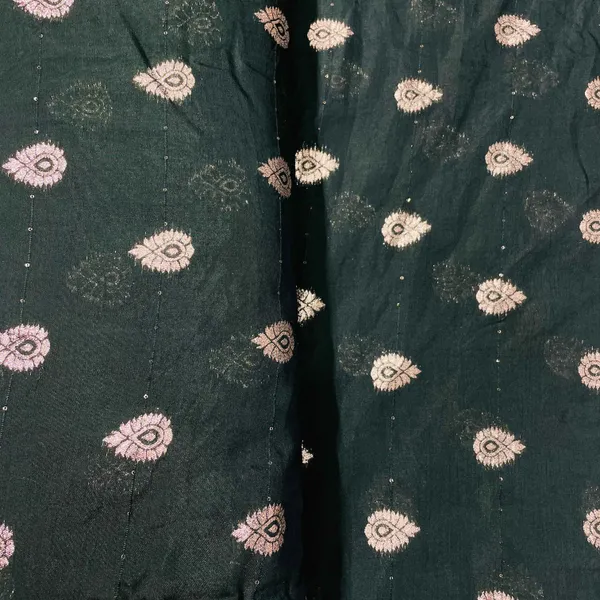 Dark_Green_Traditional_Zari_Embroidery_Sequins_Chanderi_Fabric_Default_Title