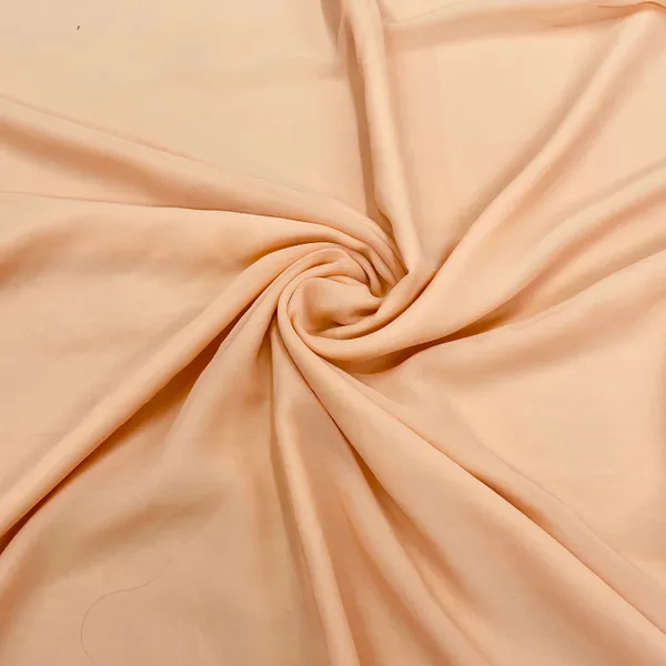 Peach_Solid_Georgette_Fabric_Default_Title