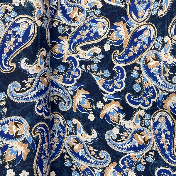 Navy_Blue_With_Blue_Paisley_Print_Rayon_Fabric_Default_Title