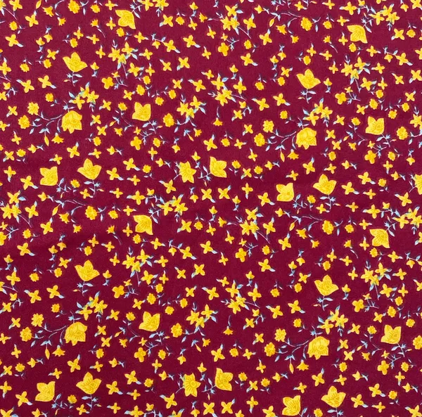 Red_With_Yellow_Floral_Crepe_Fabric_Default_Title