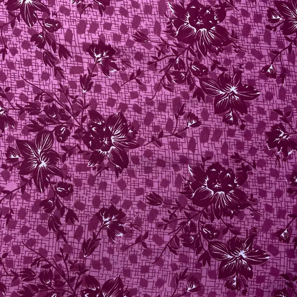 Light_Pink_With_Maroon_Floral_Crepe_Fabric_Default_Title