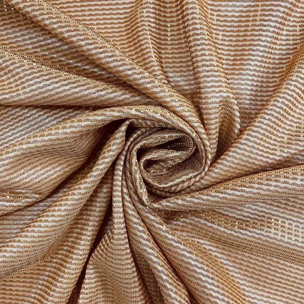 Copper_With_Gold_Stripes_Shimmer_Imported_Knit_Fabric_Default_Title