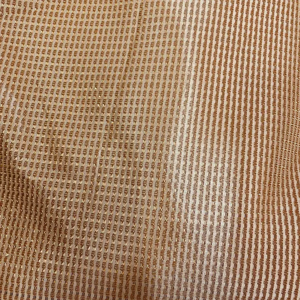 Copper_With_Gold_Stripes_Shimmer_Imported_Knit_Fabric_Default_Title
