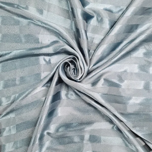 Teal_Green_Stripe_Print_Semi_Satin_Fabric_Default_Title
