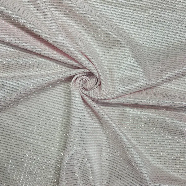 Light_Pink_With_Silver_Stripes_Shimmer_Imported_Knit_Fabric_Default_Title