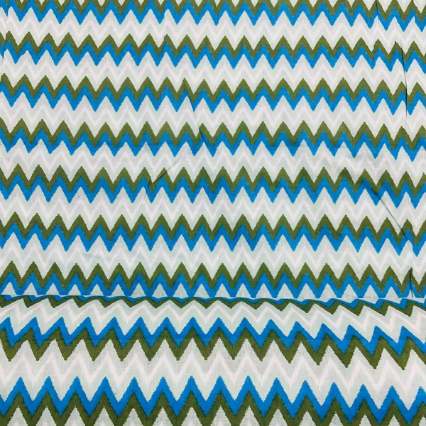 Green_Multicolor_Chevron_Print_Cotton_Fabric_Default_Title