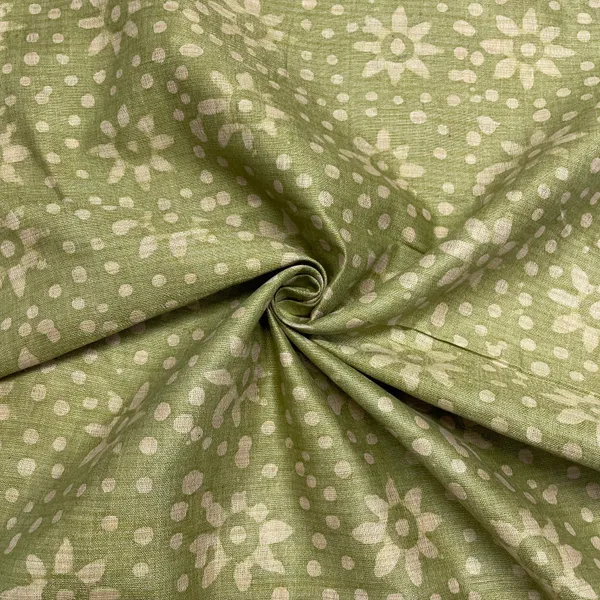 Green_Cream_Batik_Print_Cotton_Dupion_Fabric_Default_Title
