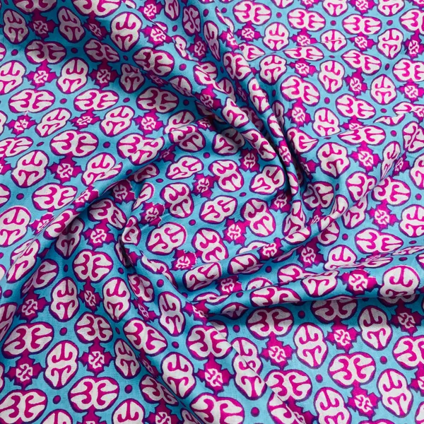 Blue_Pink_Geometerical_Print_Cotton_Fabric_Default_Title