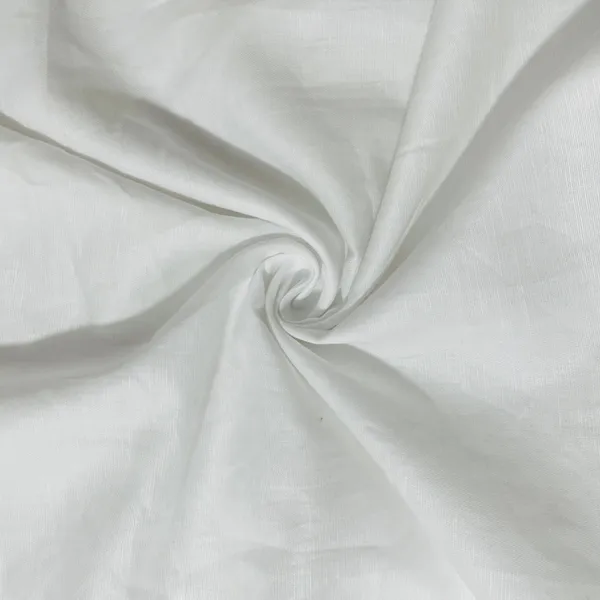 White_Solid_Cotton_Linen_Fabric_Default_Title